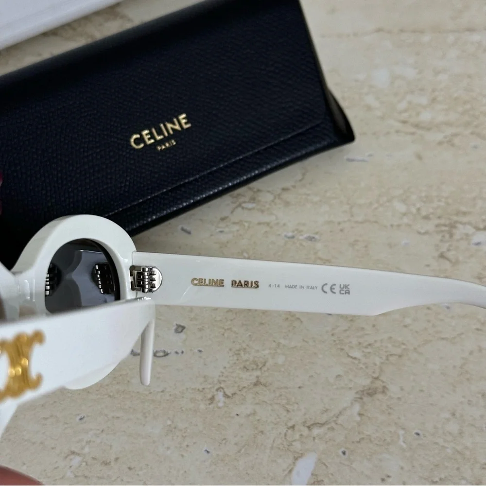 New! Celine Sunglasses, CL40194U 25A, oval, Triomphe, Authentic - Picture 11 of 13
